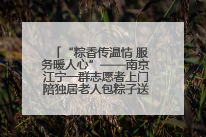 “粽香传温情 服务暖人心”——南京江宁一群志愿者上门陪独居老人包粽子送去节日的欢乐