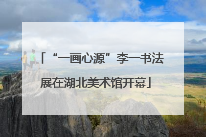 “一画心源”李一书法展在湖北美术馆开幕