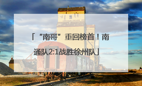“南哥”重回榜首！南通队2:1战胜徐州队
