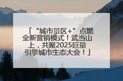 “城市景区+”点燃全新营销模式！武当山上，共聚2025巨量引擎城市生态大会！