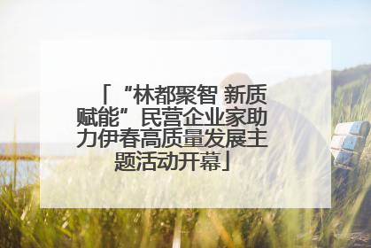 “林都聚智 新质赋能”民营企业家助力伊春高质量发展主题活动开幕