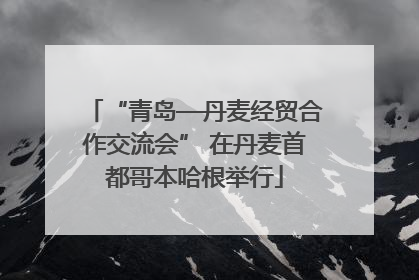 “青岛—丹麦经贸合作交流会” 在丹麦首都哥本哈根举行