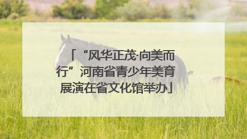 “风华正茂·向美而行”河南省青少年美育展演在省文化馆举办