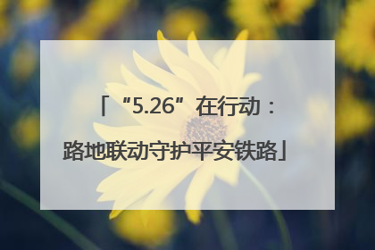 “5.26”在行动：路地联动守护平安铁路
