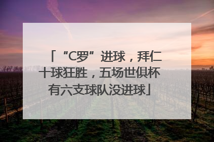 “C罗”进球，拜仁十球狂胜，五场世俱杯有六支球队没进球