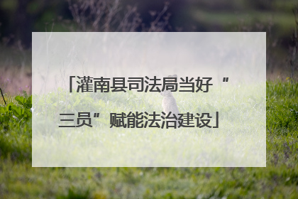 灌南县司法局当好“三员”赋能法治建设