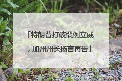 特朗普打破惯例立威，加州州长扬言再告
