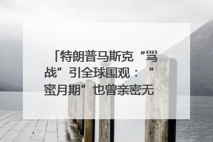 特朗普马斯克“骂战”引全球围观：“蜜月期”也曾亲密无间｜国际观察
