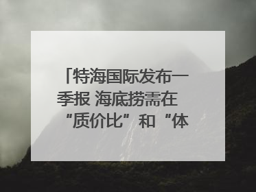 特海国际发布一季报 海底捞需在“质价比”和“体验感”中找到平衡｜新经济观察
