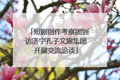 短剧创作考察团到访济宁孔子文旅集团开展交流洽谈