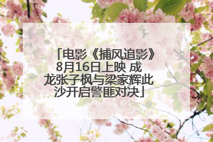 电影《捕风追影》8月16日上映 成龙张子枫与梁家辉此沙开启警匪对决