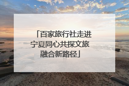 百家旅行社走进宁夏同心共探文旅融合新路径