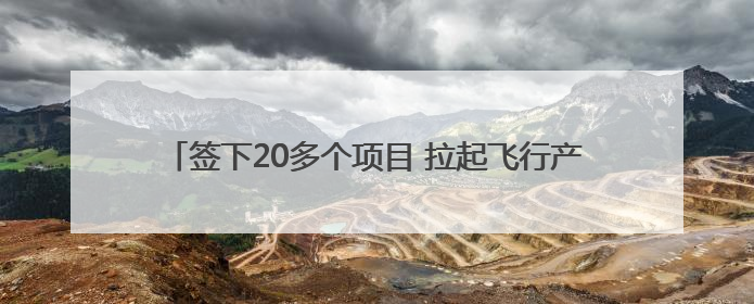 签下20多个项目 拉起飞行产业链 浙南低空C位呼之欲出