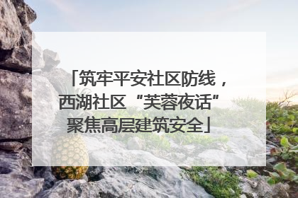 筑牢平安社区防线，西湖社区“芙蓉夜话”聚焦高层建筑安全