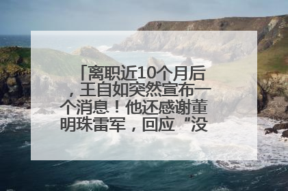 离职近10个月后，王自如突然宣布一个消息！他还感谢董明珠雷军，回应“没看过格力工资条”：真的不那么重要！