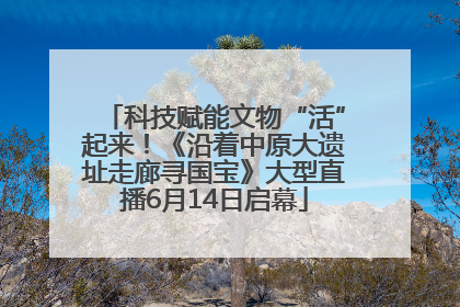 科技赋能文物“活”起来！《沿着中原大遗址走廊寻国宝》大型直播6月14日启幕