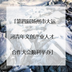 第四届扬州市大运河青年文创产业人才合作大会顺利举办