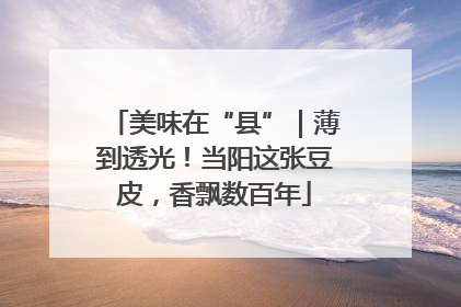 美味在“县”｜薄到透光！当阳这张豆皮，香飘数百年