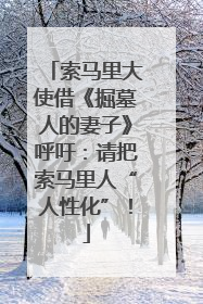 索马里大使借《掘墓人的妻子》呼吁：请把索马里人“人性化”！