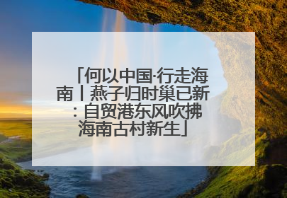 何以中国·行走海南丨燕子归时巢已新：自贸港东风吹拂 海南古村新生