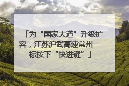 为“国家大道”升级扩容，江苏沪武高速常州一标按下“快进键”