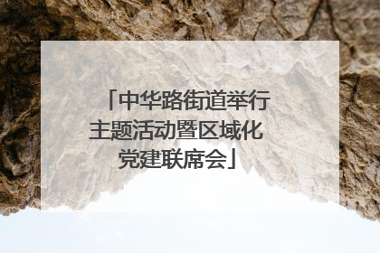 中华路街道举行主题活动暨区域化党建联席会