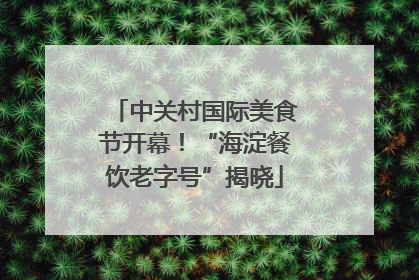 中关村国际美食节开幕！“海淀餐饮老字号”揭晓