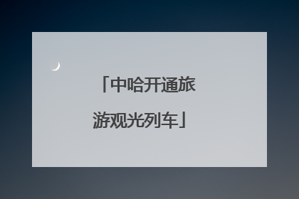 中哈开通旅游观光列车