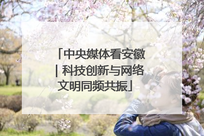 中央媒体看安徽｜科技创新与网络文明同频共振