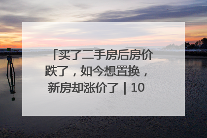 买了二手房后房价跌了，如今想置换，新房却涨价了｜100个买房故事
