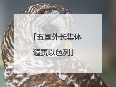 五国外长集体谴责以色列