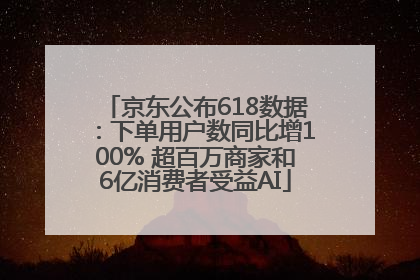京东公布618数据：下单用户数同比增100% 超百万商家和6亿消费者受益AI