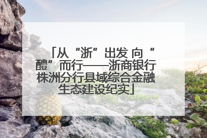从“浙”出发 向“醴”而行——浙商银行株洲分行县域综合金融生态建设纪实