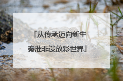 从传承迈向新生 秦淮非遗放彩世界