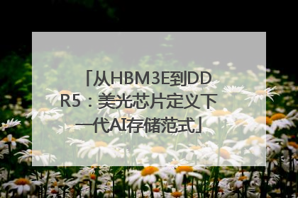 从HBM3E到DDR5：美光芯片定义下一代AI存储范式