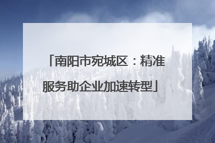 南阳市宛城区：精准服务助企业加速转型