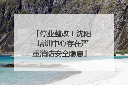 停业整改！沈阳一培训中心存在严重消防安全隐患