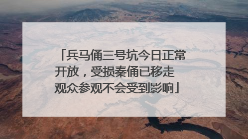 兵马俑三号坑今日正常开放，受损秦俑已移走 观众参观不会受到影响