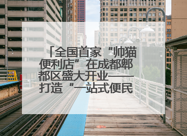 全国首家“帅猫便利店”在成都郫都区盛大开业——打造“一站式便民服务”新标杆