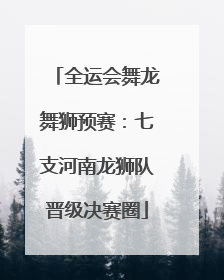 全运会舞龙舞狮预赛：七支河南龙狮队晋级决赛圈