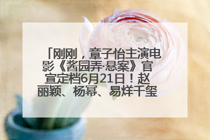 刚刚，章子怡主演电影《酱园弄·悬案》官宣定档6月21日！赵丽颖、杨幂、易烊千玺等角色海报曝光