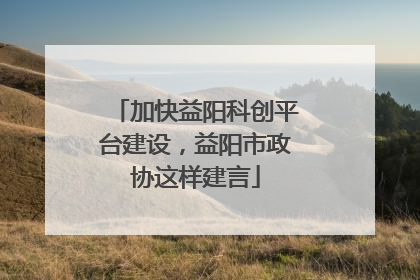 加快益阳科创平台建设，益阳市政协这样建言
