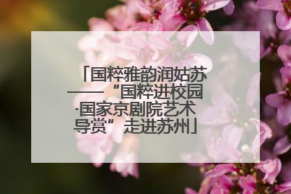 国粹雅韵润姑苏——“国粹进校园·国家京剧院艺术导赏”走进苏州