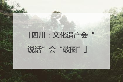 四川：文化遗产会“说话”会“破圈”