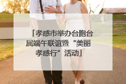 孝感市举办台胞台属端午联谊暨“美丽孝感行”活动