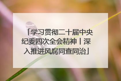 学习贯彻二十届中央纪委四次全会精神丨深入推进风腐同查同治