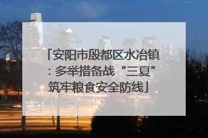 安阳市殷都区水冶镇：多举措备战“三夏” 筑牢粮食安全防线