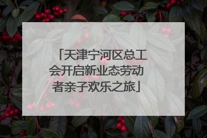 天津宁河区总工会开启新业态劳动者亲子欢乐之旅