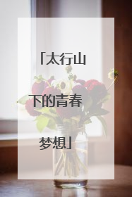 太行山下的青春梦想