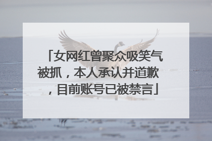 女网红曾聚众吸笑气被抓，本人承认并道歉，目前账号已被禁言